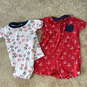 Burt’s Bees Baby: pajamas and romper - 12M